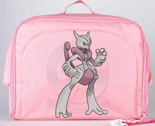 Mewtwo pokemon Machine Embroidery Design from widoembroidery