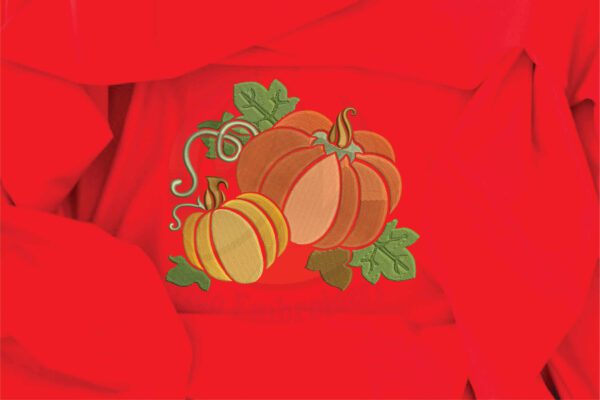 pumpkins embroidery design from widoembroidery.com