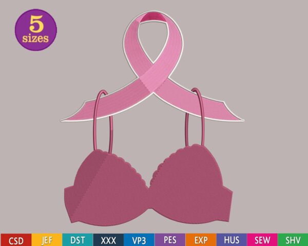 top 5 cancer breast embroidery from widoembroidery.com