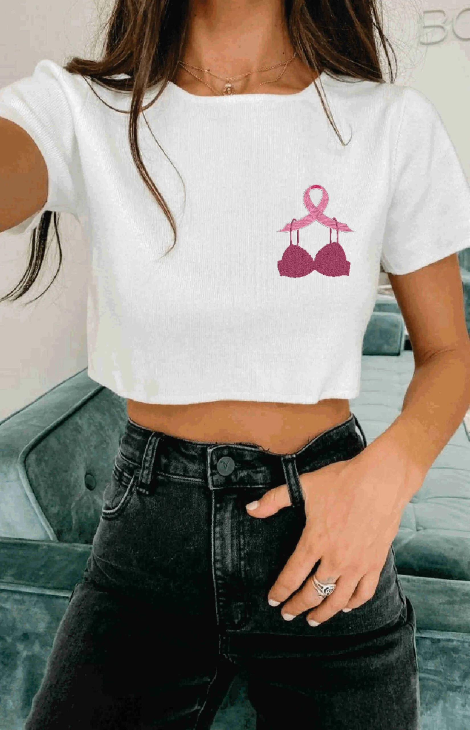 Breast Cancer ribbon 5 from widoembroidery.com