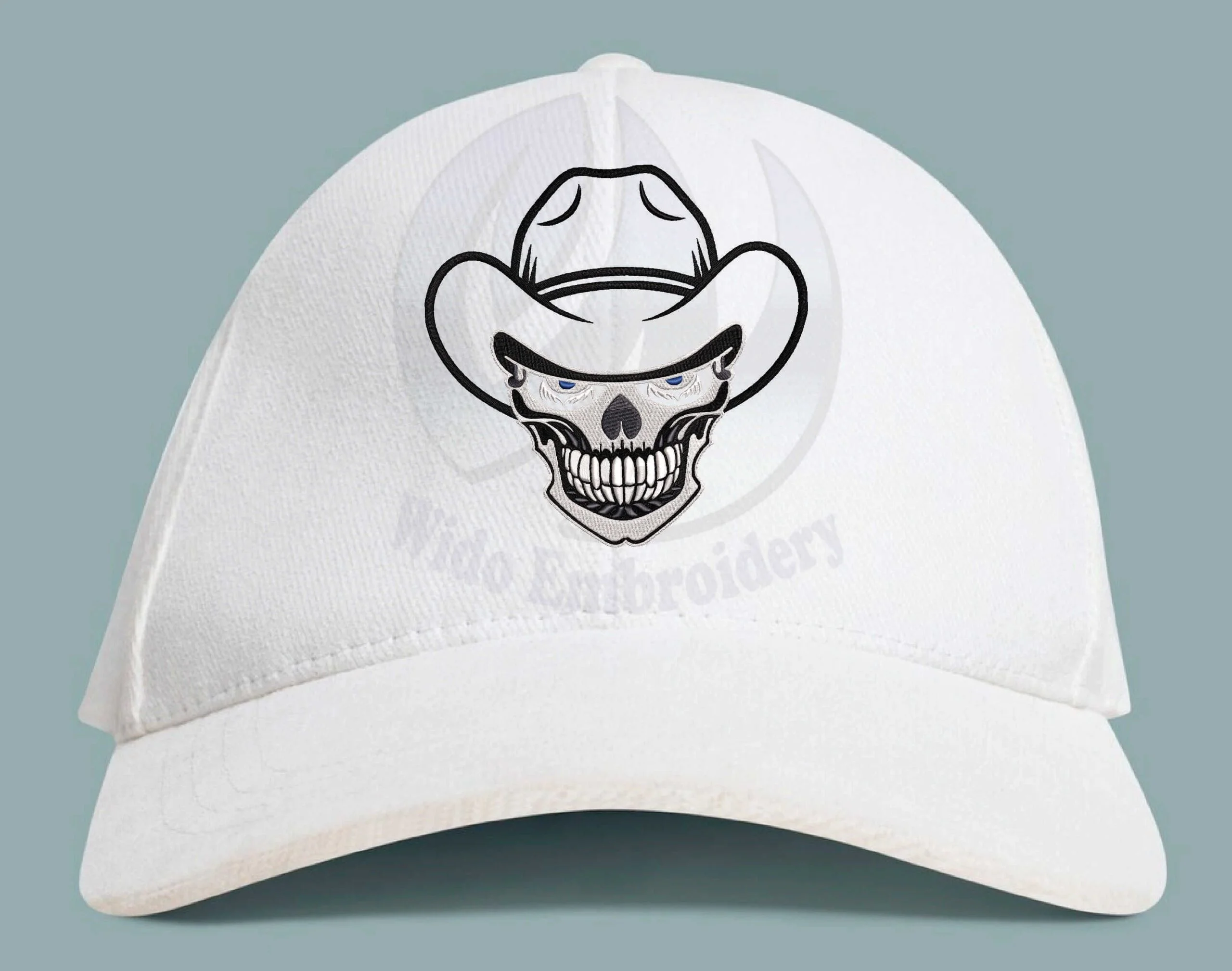 SKULL HAT embroidery design from widoembroidery.com
