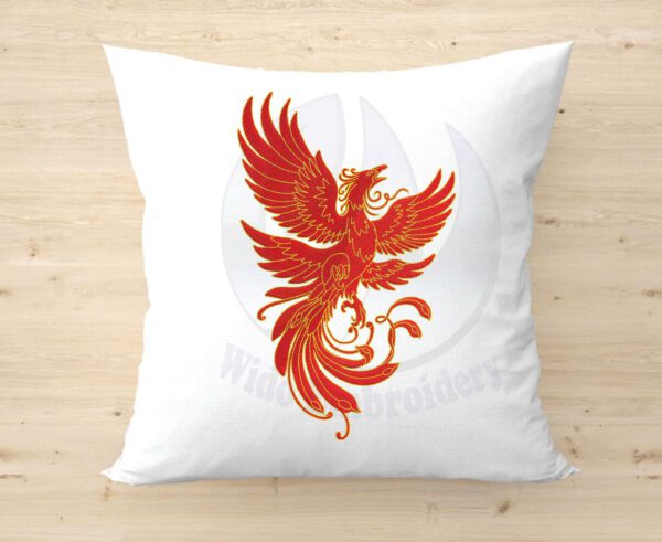 phoenix embroidery design from widoembroidery.com