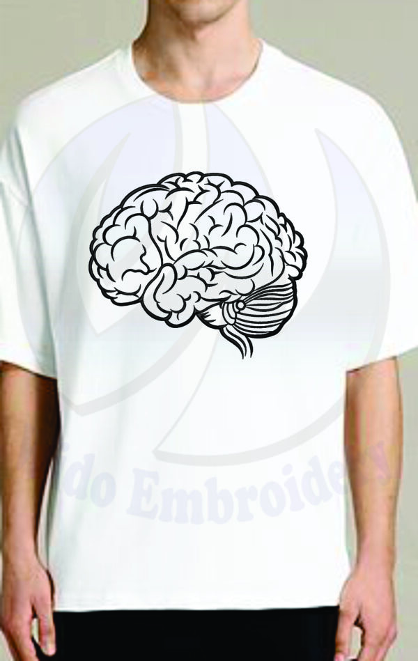 anatomically brain embroidery design from widoembroidery.com