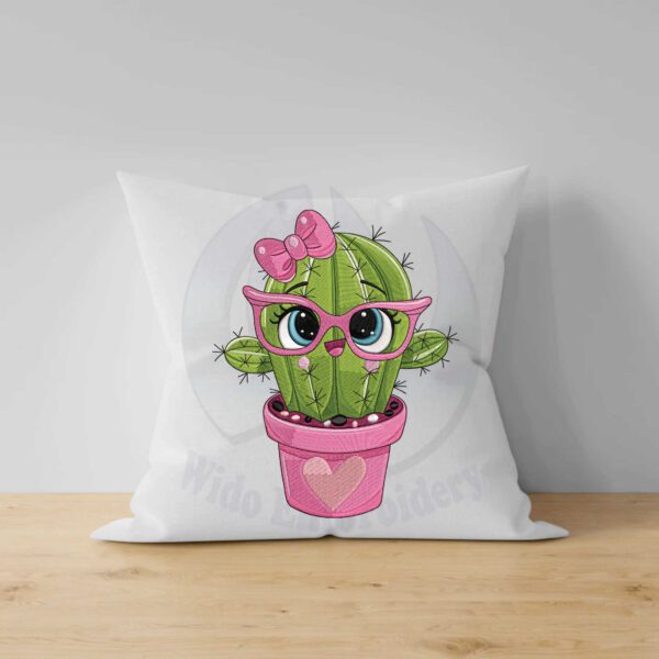 cactus embroidery design from widoembroidery.com