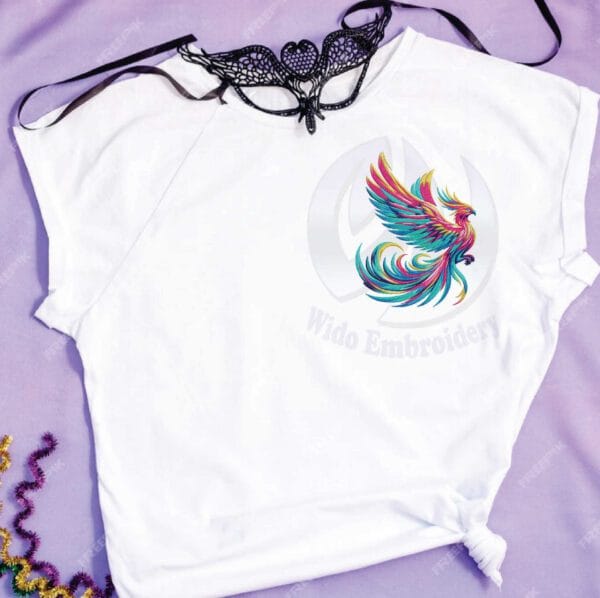 phoenix embroidery design from widoembroidery.com