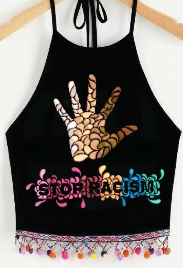 stop racism embroidery design from widoembroidery.com