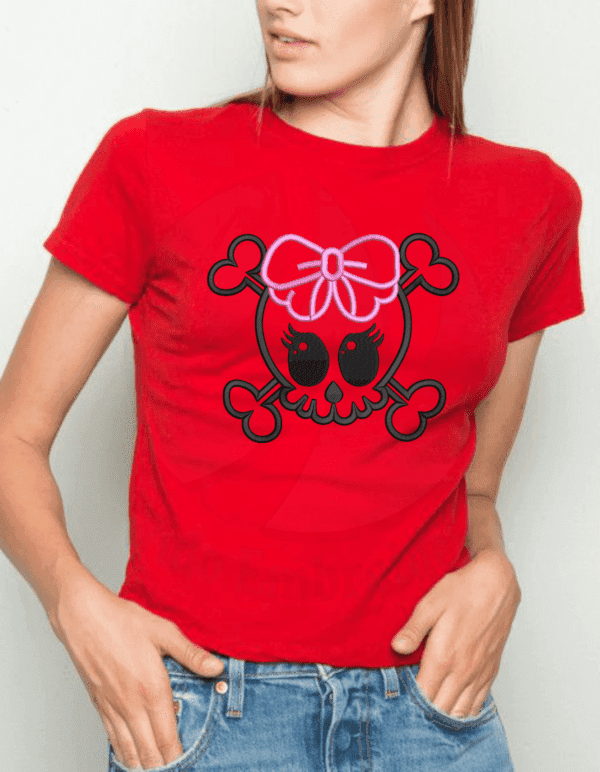 mouse skeleton machine embroidery design from widoembroidery.com