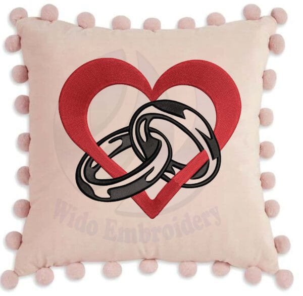 wedding ring machine embroidery design from widoembroidery.com