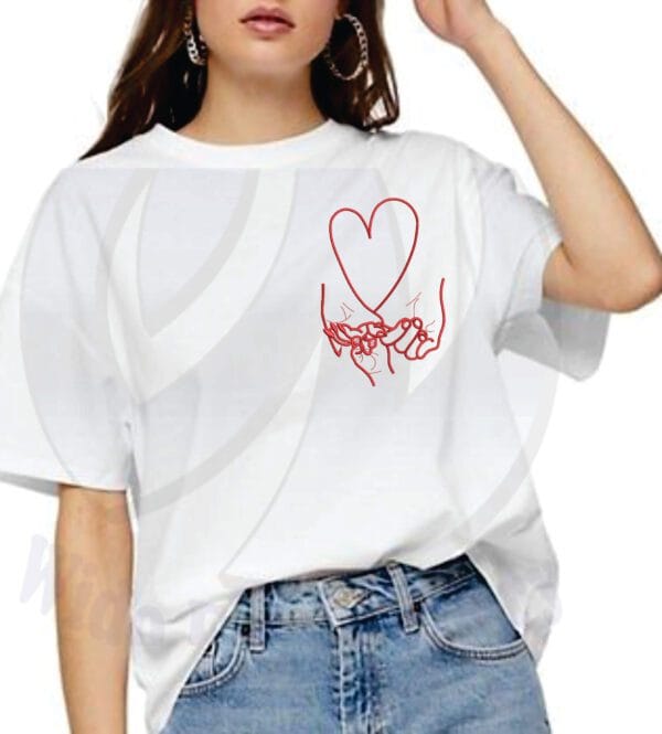 parents pinky promise machine embroidery design from widoembroidery.com