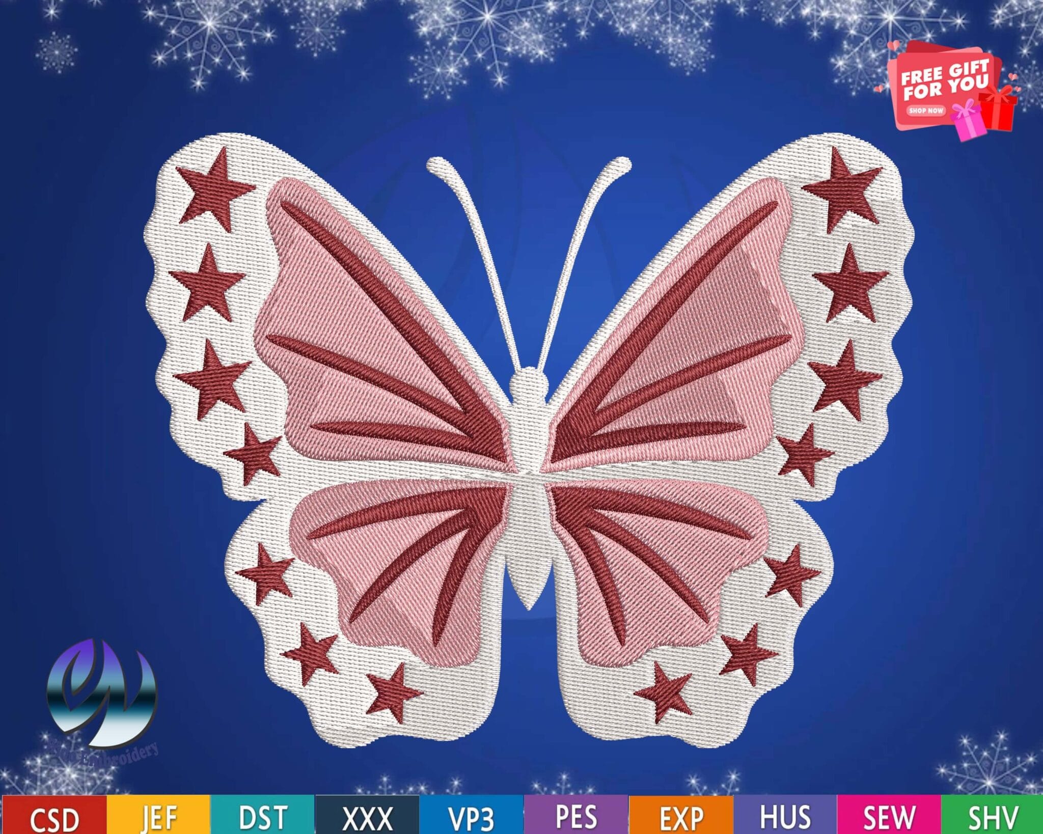 Butterfly Embroidery Design