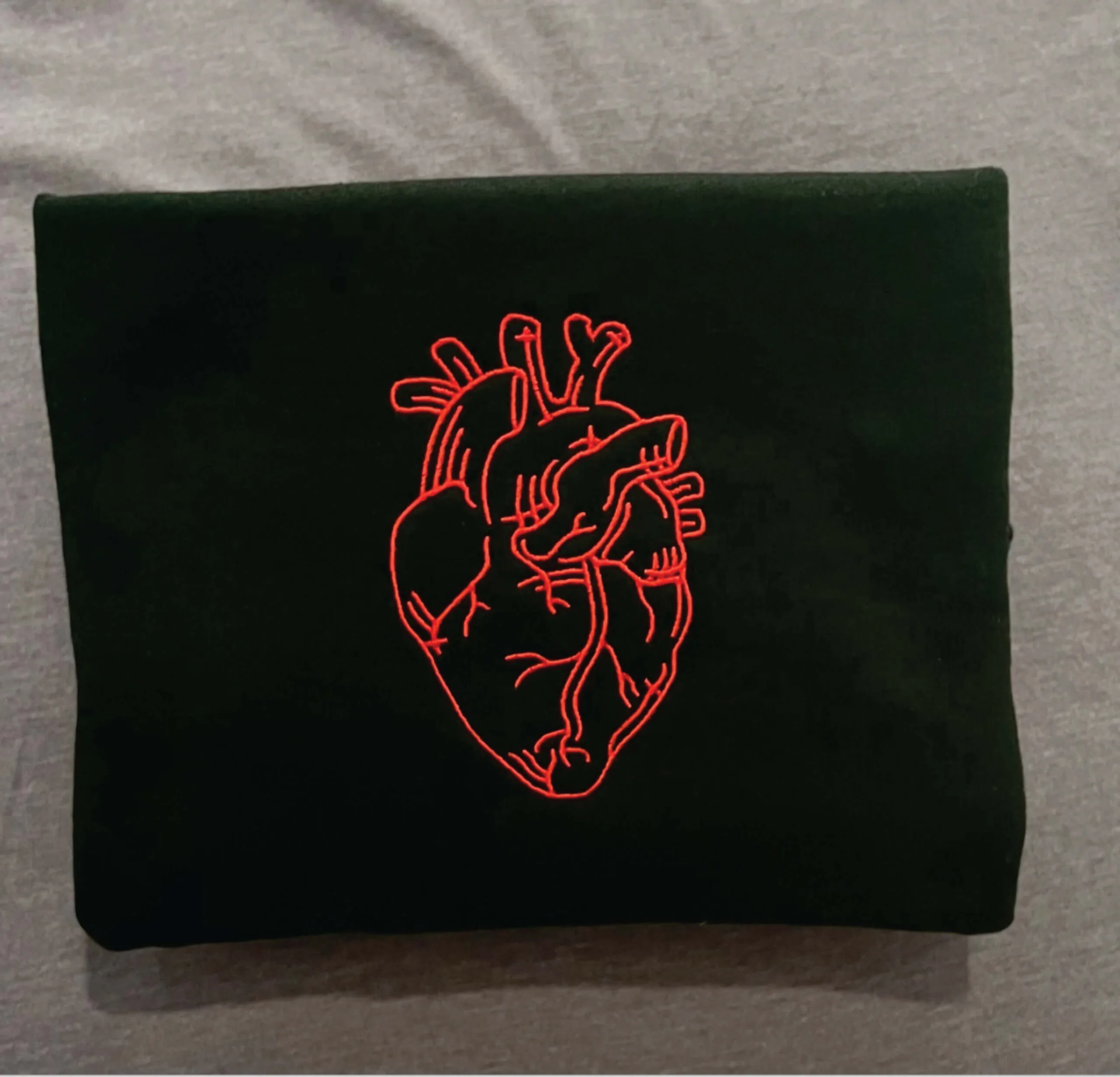 Anatomical Heart embroidery design from widoembroidery.com