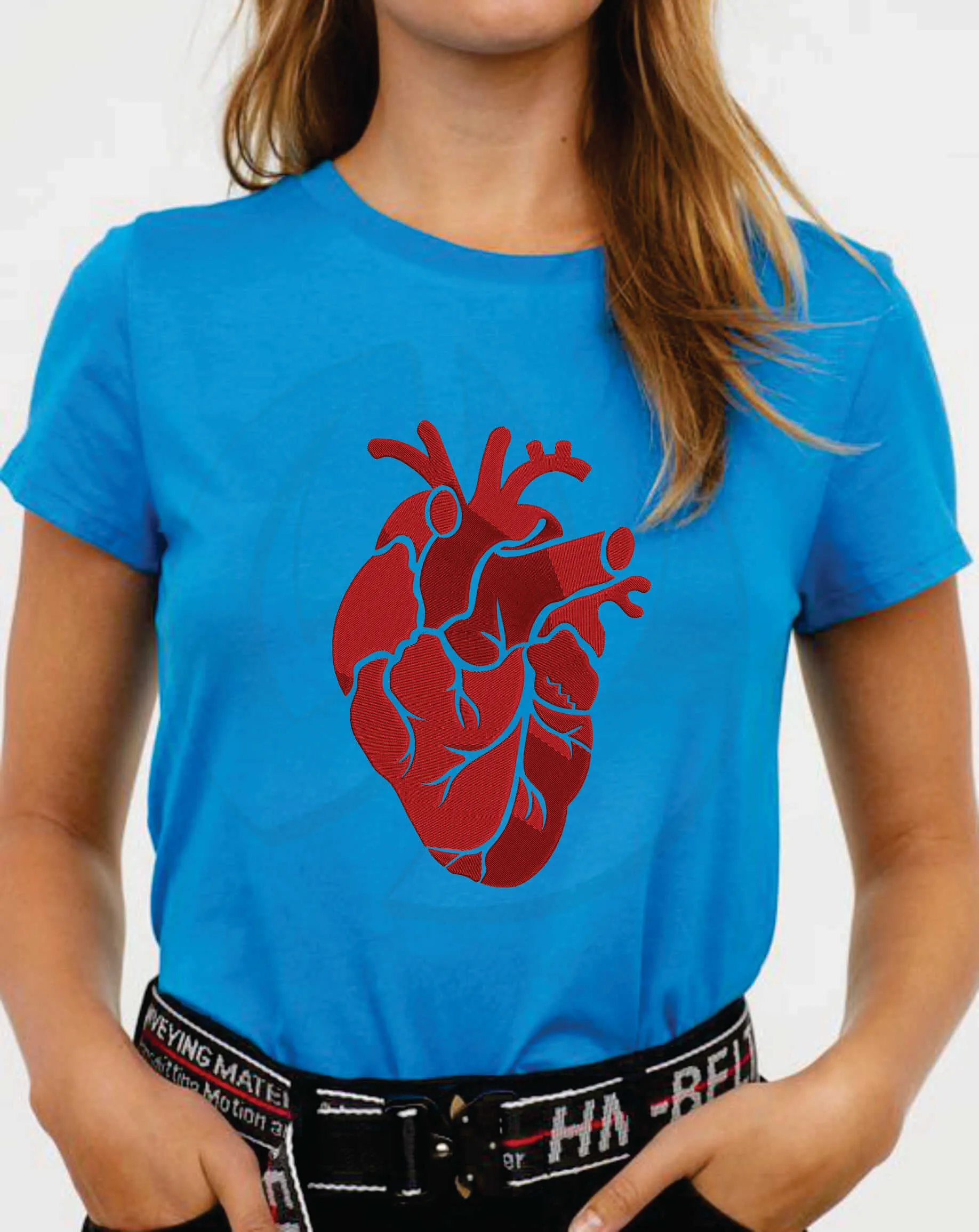 Anatomical full heart machine embroidery design from wido embroidery.com