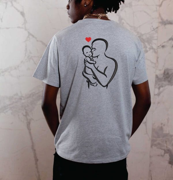 Father and baby symbol embroidery design from widoembroidery.com
