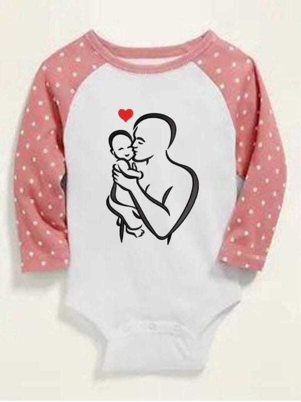 Father and baby symbol embroidery design from widoembroidery.com