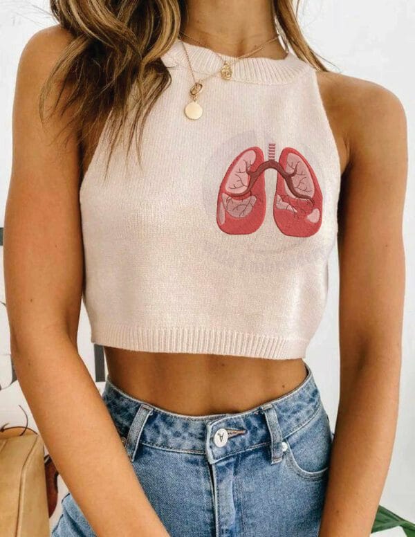 Respiratory embroidery design from widoembroidery.com