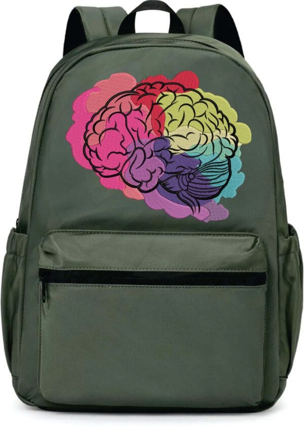 anatomically brain watercoloer embroidery design from wido embroidery.com