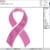 breast cancer simple embroidery design from widoembroidery.com