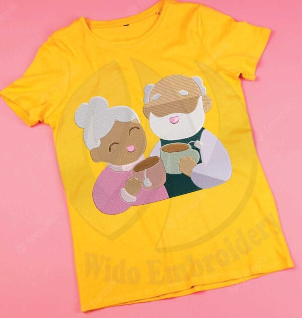 grandparents embroidery design from wido embroidery.com