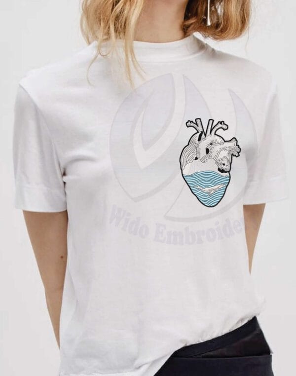heart anatomy dolphin embroidery design from widoembroidery.com