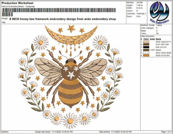 animal embroidery design from widoembroidery.com