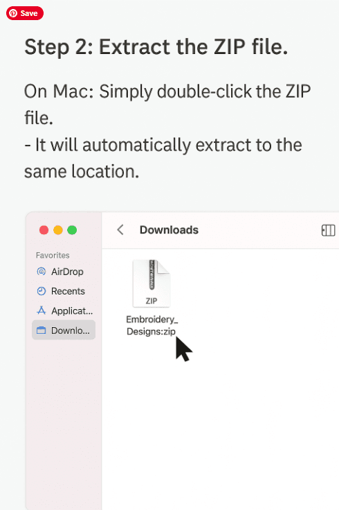 Simply double-click the ZIP file