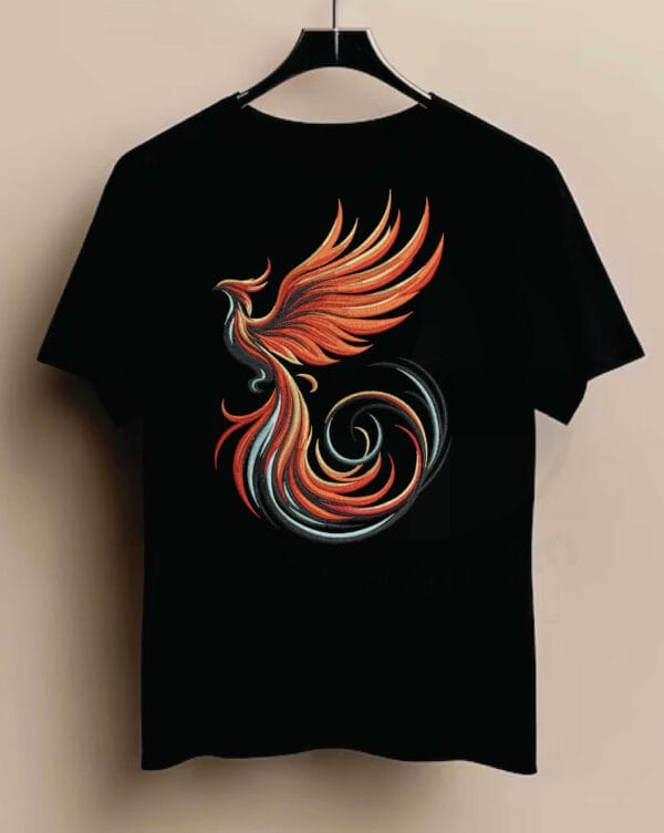 Phoenix machine embroidery design from widoembroidery.com