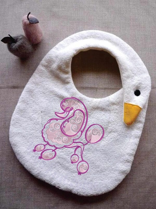 Poodle embroidery design from www.widoembroidery.com