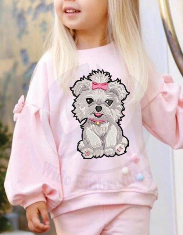 Terrier Embroidery Design from www.widoembroidery.com