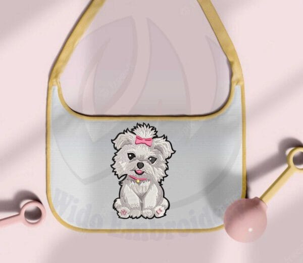 Terrier Embroidery Design from www.widoembroidery.com