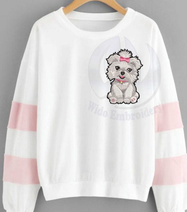 Terrier Embroidery Design from www.widoembroidery.com