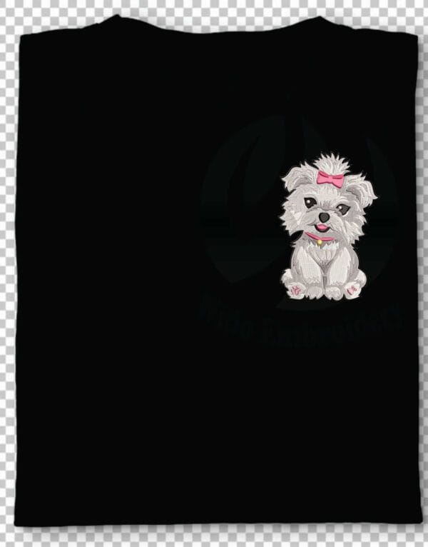 Terrier Embroidery Design from www.widoembroidery.com