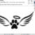 angel paw machine embroidery design from widoembroidery.com