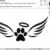 angel paw machine embroidery design from widoembroidery.com