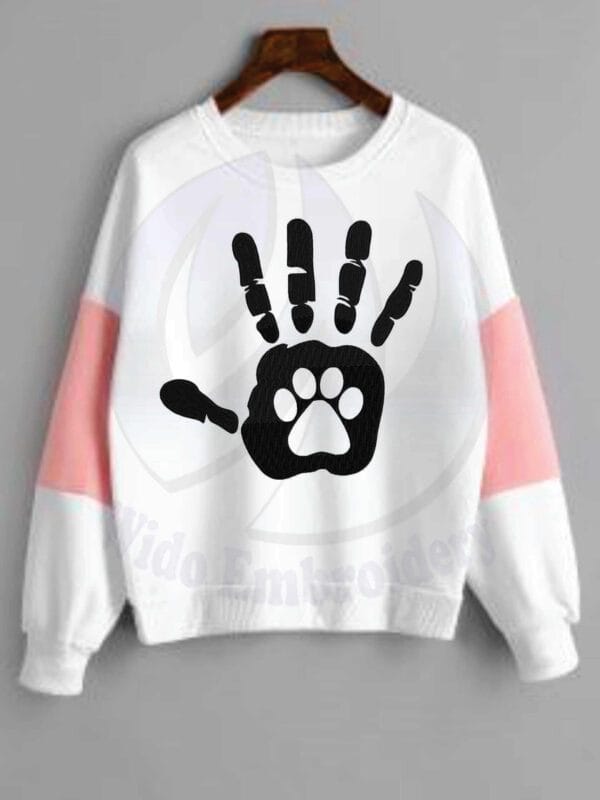 hand paw machine embroidery design from widoembroidery