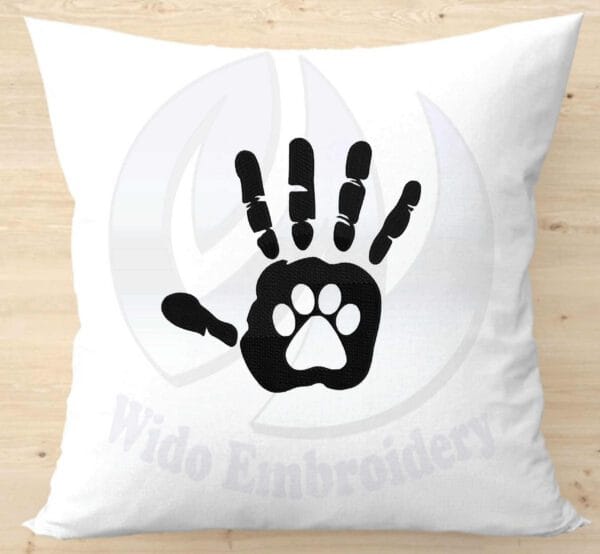 hand paw machine embroidery design from widoembroidery