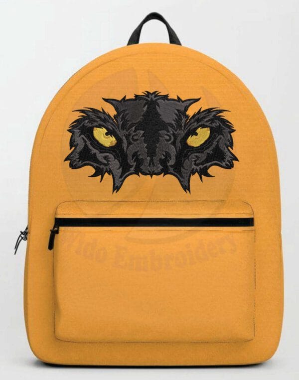 panther mask embroidery design from widoembroidery.com