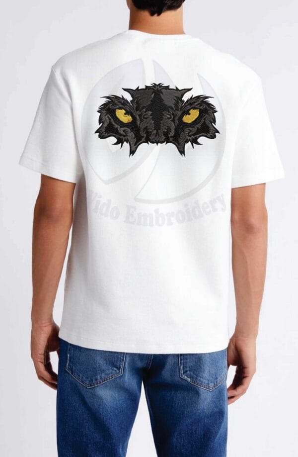 panther mask embroidery design from widoembroidery.com