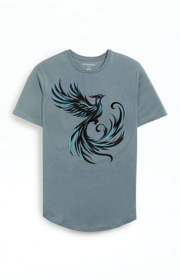 phoenix black embroidery design from widoembroidery.com