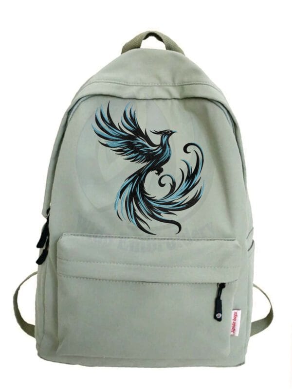 phoenix black embroidery design from widoembroidery.com