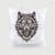 wolf face embrodiery design from widoembroidery.com