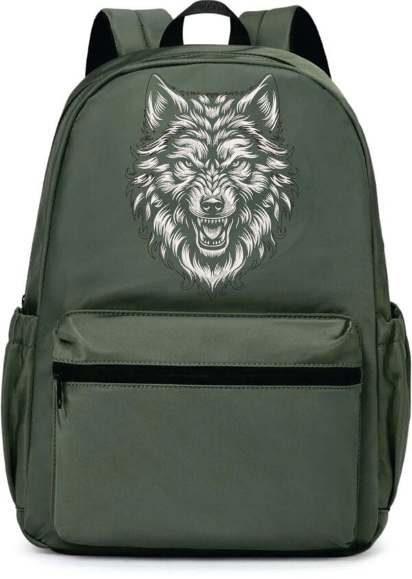 wolf white border embroidery design from widoembroidery.com