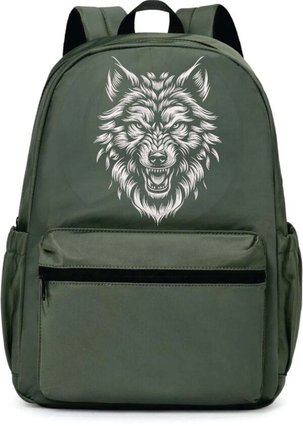 wolf white face embroidery design from widoembroidery.com
