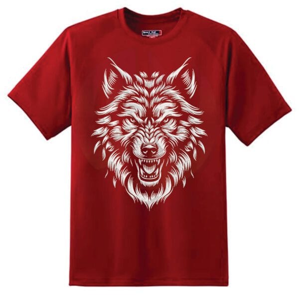 wolf white face embroidery design from widoembroidery.com