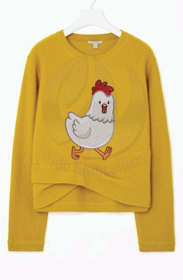 Chicken embroidery design from widoembroidery.com