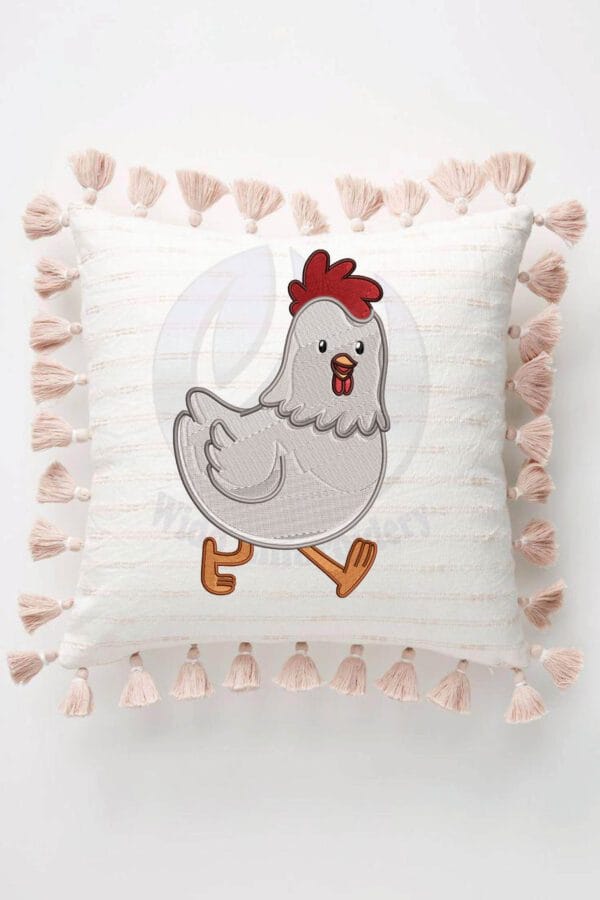 Chicken embroidery design from widoembroidery.com