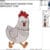 Chicken embroidery design from widoembroidery.com