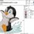Penguin embroidery design from widoembroidery.com