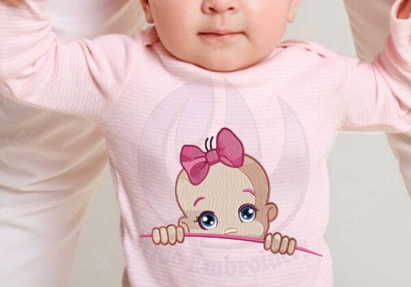 baby girl embroidery desgin from widoembroidery.com