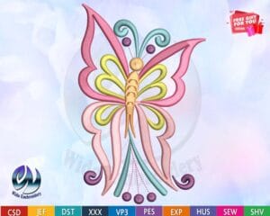 butterfly Embroidery Design