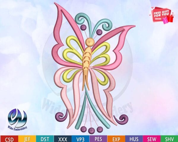 butterfly Embroidery Design